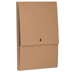 JAM Paper - Portefeuille vertical à fermeture pression - 12 1/8 x 9 x 1/2 - Kraft brun-Taille : 12,125 po x 9 po x 0,5 po