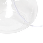 JAC Styles - Lampe de table ryley raindrop de 13,75 pouces - verre transparent avec abat-jour blanc-6