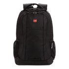 Swiss Gear - Sac à dos pour ordinateur portable The Cecil - noir-Poignée de transport supérieure rembourrée avec anneau en D latéral en métal pour attacher l'équipement