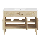Modway - Elysian 48" Vanité de salle de bain à un seul lavabo - Burl blanc-8