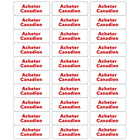 Staples - Étiquettes "Acheter canadien" - 2.63 po x  1 po - 300 étiquettes-30 étiquettes par feuille
