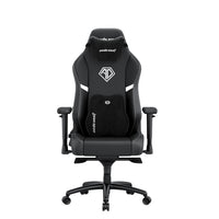 Anda Seat - Phantom King Pro Chaise de jeu Premium - Noir/Blanc-Confort maximal: Chaise gaming haut de gamme à dossier élevé, équipée de coussins amovibles en velours pour la nuque et les lombaires, fabriqués en mousse haute densité pour un soutien ergonomique supérieur