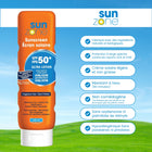 Sunzone - Lotion solaire ultra-protectrice SPF 50+ - Sans parfum - 325 ml - Lot de 6-Résistante à l’eau et à la transpiration jusqu’à 80 minutes