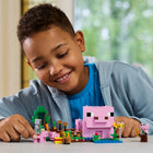 LEGO - Minecraft La maison du bébé cochon - 238 pièces-Les joueurs construisent une porcherie LEGO Minecraft pleine de plaisir à l'intérieur comme à l'extérieur