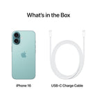 Apple - iPhone 16 6,1" - 256 Go - Teal - Bell et Virgin Plus-Connectivité Satellite: Quand aucun réseau cellulaire ou Wi-Fi n'est à sa portée, iPhone peut se connecter à un satellite pour vous permettre d'envoyer et de recevoir des textos et des Tapback. En cas d'accident de voiture grave, il peut contacter les secours si vous n'êtes pas en mesure de le faire