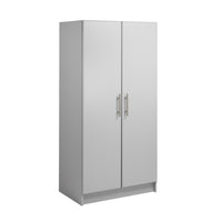 Prepac - Penderie Elite 32 po - gris-Finition en stratifié gris durable