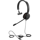 Jabra - Casque mono Evolve 20 SE UC USB-C-Matériau et revêtement : Similicuir