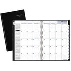 AT-A-GLANCE - Agenda mensuel Premiere 2026 - 11 7/8 po H x 7 7/8 po l - noir - bilingue-Format des pages : 11 7/8 po H x 7 7/8 po l