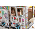 Bankers Box - Camion de crème glacée At Play- Assemblage facile en 2 pièces : le camion se plie et se démonte facilement pour le rangement.
