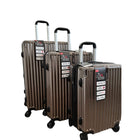 TRAVLR - Valise d'enregistrement légère à coque rigide, 24 po - Brun-Pieds latéraux pour assurer la stabilité et la résistance aux chocs