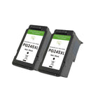 Ecoink - Cartouche d'encre remanufacturée PG245XL Canon - Haute capacité - Noir - Pack de 2-Écologique et durable : Reconditionnées pour réduire les déchets et minimiser l'impact environnemental tout en offrant des performances fiables