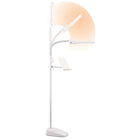 OttLite - Lampe sur pied LED à double teinte avec support pour tablette et chargeur USB - Blanc-Support réglable