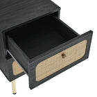 Modway - Chaucer 2 tiroirs Table de chevet, Noir-Assemblée requise