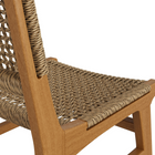 Modway - Rowe Terrasse extérieure Bois de teck Chaise à manger - Naturel-8