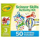 Crayola - Kit d'activités pour apprendre à utiliser des ciseaux - Lot de 88-Sécuritaire pour les enfants d'âge préscolaire : Les pointes arrondies et les lames en plastique ne coupent pas les cheveux ou la peau