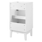 Modway - Render 18" Armoire de toilette de salle de bain (lavabo non inclus) - Blanc-Matchs non inclus