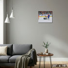 Connor McDavid 16x20 sur toile Oilers vs Bruins - Toile encadree - 20" x 16"-Parfait pour toute pièce de votre maison ou bureau