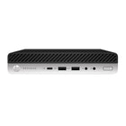 HP - ProDesk 600 G4 Mini ordinateur de bureau – Remis à neuf - Intel i5‑8500T – SSD de 256 Go – 16 Go de mémoire vive (RAM) – Windows 11 Pro – Noir- Série de modèles d'ordinateur: 4FZ41UTABA