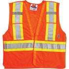 Gilets de signalisation, orange, SEK051, 4/paquet-Orange