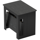 HOMCOM - Table à manger rectangulaire extensible 23,6 po-70,9 po pour 6-8 personnes - noir vieilli-Cette table à manger s'étend de 23,6 po à 70,9 po, offrant des places pour jusqu'à 6 personnes 