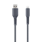 Basic Tech - Câble Lightning Tressé de 6 pi - Charbon-Élégant et sans enchevêtrement