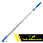 Gritt Commercial - Manche télescopique de 6 pi - Aluminium, ajustable - longueur de 3,5 à 6 pi-Élimine souvent le besoin d’une échelle grâce à sa grande portée