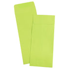 JAM Paper Enveloppes de couleur vive à ouverture au sommet, ferm. gommée, 4 1/2 x 10 3/8 po, vert lime, paq./100-Fermeture : Gomme