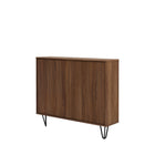 Nexera - Console de rangement 2 portes Slim, Noyer-5