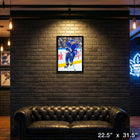Oliver Ekman-Larsson Toronto Maple Leafs - Toile encadree - 22" x 31"-Dimensions finales: 22.5x31.5