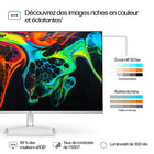 HP - Moniteur LED 527sw 27 po IPS Full HD - Blanc - 94F46AAABA-Plus de contraste: Le taux de contraste de 1500:1 offre des couleurs nuancées, des noirs d’encre et de riches détails d’ombres