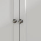 HOMCOM - Armoire de garde-manger 71 po avec espace pour micro-ondes et unité haute - blanc-Les surfaces en mélamine et peintes sont faciles à nettoyer et à entretenir 