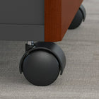 Bush – Coquille de bureau à devant arqué 72 po Westfield et classeur sur roulettes à 2 tiroirs, cerisier Hansen et gris graphite-29 7/9 haut x 71 large x 36 profond (po)