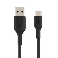 Belkin - Câble 3 M Usb C Usb-a Belkin Noir -Chargement rapide : Il permet de recharger un smartphone de 0 à 50 % en 35 minutes** (quand il est utilisé avec un chargeur USB-C PD de 18 W ou plus, non inclus).