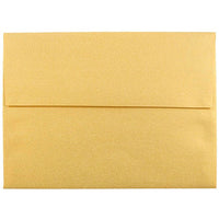  JAM Paper Enveloppes d'invitation métalliques A6 - 4,75 x 6,5 po - Stardream Gold - paquet de 25-Couleur : Stardream doré.