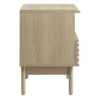 Modway - Render Table de chevet, Chêne-Construction durable en panneaux de particules