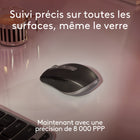 Logitech - MX Anywhere 3S for Mac, souris Bluetooth compacte sans fil, 8 000 PPP sur toute surface, clics discrets, USB-C - Gris-Conçue pour Mac: cette souris Bluetooth Logitech est entièrement compatible avec les modèles MacBook Pro, MacBook Air, iMac et iPad d'Apple