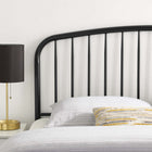 Modway - Nova Métal Tête de lit King, Noir-Style de ferme moderne