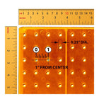 Azar - Présentoir de sol à panneau perforé Studio Base - 60 po x 17 po - Orange-Cinquante crochets transparents inclus