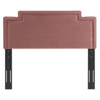 Modway - Transfix Performance Velvet Tête de lit jumelée, Rose poussiéreuse-Tissu résistant aux taches