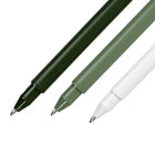 Gry Mattr - Ensemble stylos gel - Sauge - 0.7 mm - paquet de 7-Rempli d’encre noire lisse.