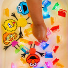 Glo Pals - Cubes lumineux sous licence - Elmo-S'éteignent automatiquement lorsqu'ils sont retirés de l'eau