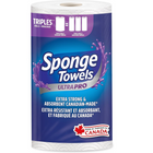 SpongeTowels - Essuie-tout UltraPRO ultra-résistant et absorbant - 1 = 3 rouleaux standard - 147 feuilles-Contient 1 grand rouleau = 3 rouleaux ordinaires de papier essuie-tout SpongeTowels UltraPRO