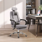Vinsetto - Chaise de jeu de bureau ergonomique de style exécutif avec soutien lombaire - gris-Rembourrage en mousse épaisse sur toute la chaise, enveloppé d’une maille respirante