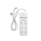 NXT Technologies - Limiteur de tension à 8 prises et 2 ports USB NX54317-CA NX54317, 6 pi, 2100 joules, blanc-8 prises de courant standard et 2 ports USB-A (3,4 A)