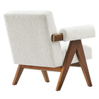 Modway - Lyra Tissu Boucle Fauteuil - Ivoire-Pieds non marqués