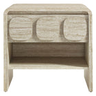 Modway - Toscana 1-Tiroir Table de chevet, Travertin-7