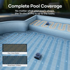Aiper - Robot nettoyeur de piscine adaptatif sans fil Scuba X1 Pro-Contrôle à distance via l'application Aiper, permettant notamment de suivre l'historique de nettoyage, de changer de mode et de recevoir des mises à jour logicielles automatiques pour garantir des performances optimales. Le contrôle par application est disponible depuis la terre ferme, mais avec l'appareil HydroComm Pure, le contrôle à distance peut également être effectué sous l'eau