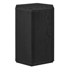 Modway - Kade Facettés Bois Table d’appoint - Noir-Table d’accent moderne facettée