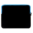Vangoddy - Housse de protection en néoprène pour ordinateur portable 15" avec poche supplémentaire - Noir/Bleu-Design mince et léger pour un transport facile sans encombrement