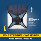 Bell + Howell - Bionic Spotlight Trio Motion Sensor Lumière solaire extérieure-Facile à utiliser et à installer - plus de stress et de frustration lors de l’installation, les projecteurs extérieurs sont sans fil, pas de piles, aucun outil spécial n’est nécessaire, il suffit de le monter à l’aide des vis ou de le piqueter au sol (inclus dans la boîte) et le tour est joué, économise du temps et de l’argent